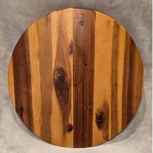Lipper International 17.75 In. Acacia Wood Lazy Susan Rotating Kitchen Turntable